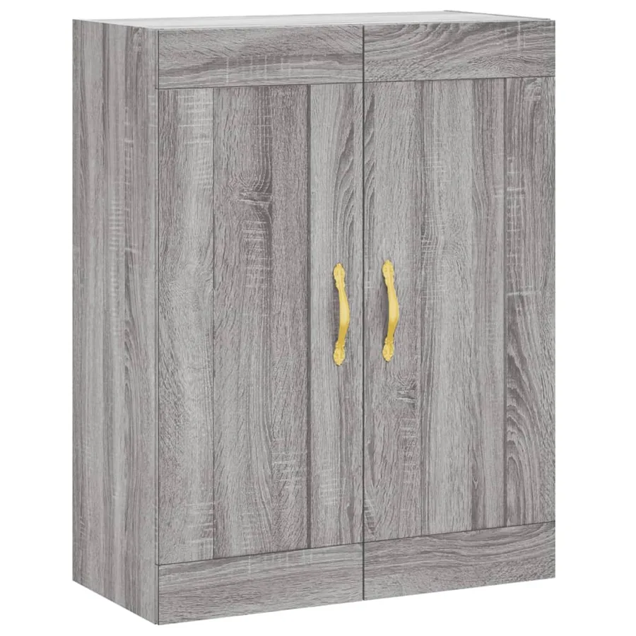 Armoire murale sonoma gris 69,5x34x90 cm bois d'ingénierie - 2