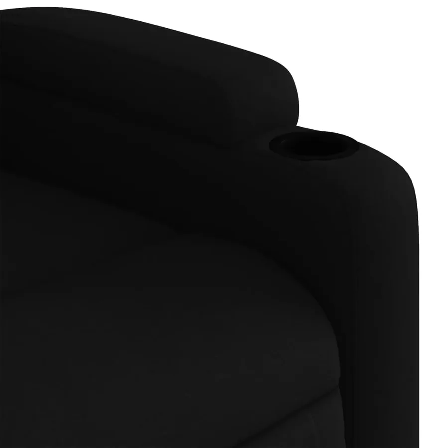Fauteuil inclinable électrique noir tissu - 12