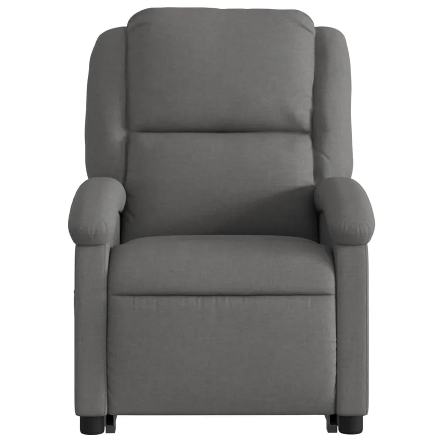 Fauteuil inclinable électrique gris foncé tissu - 9