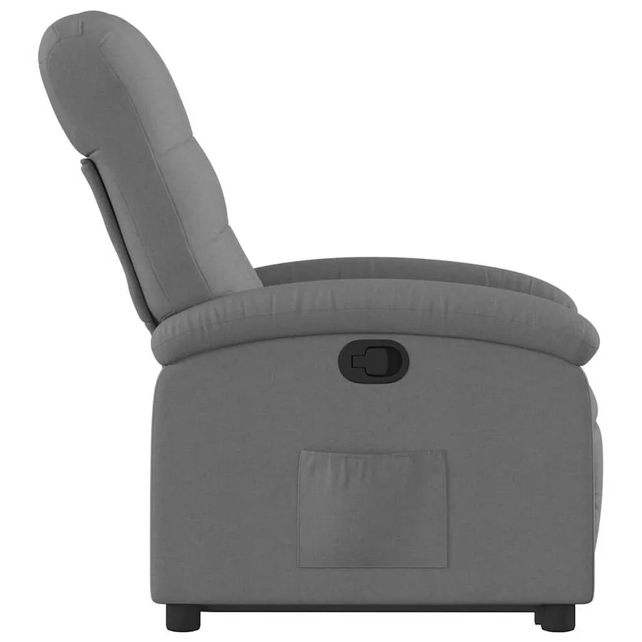 Fauteuil inclinable Gris foncé Tissu - 10