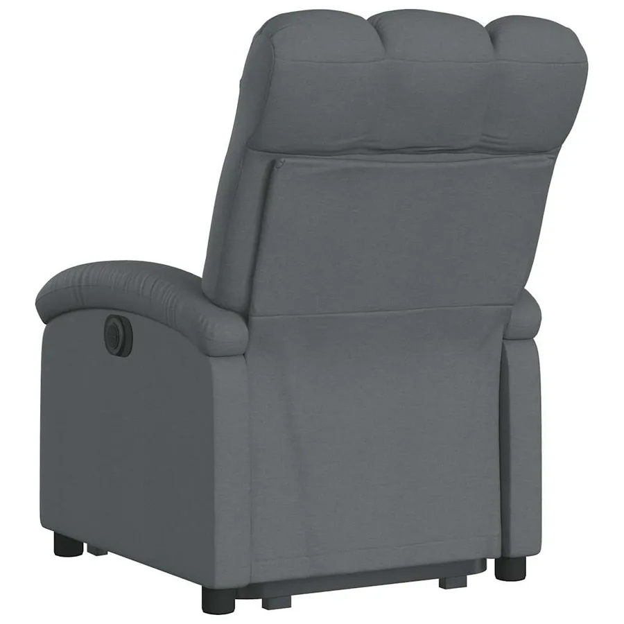Fauteuil inclinable Gris foncé Tissu - 5