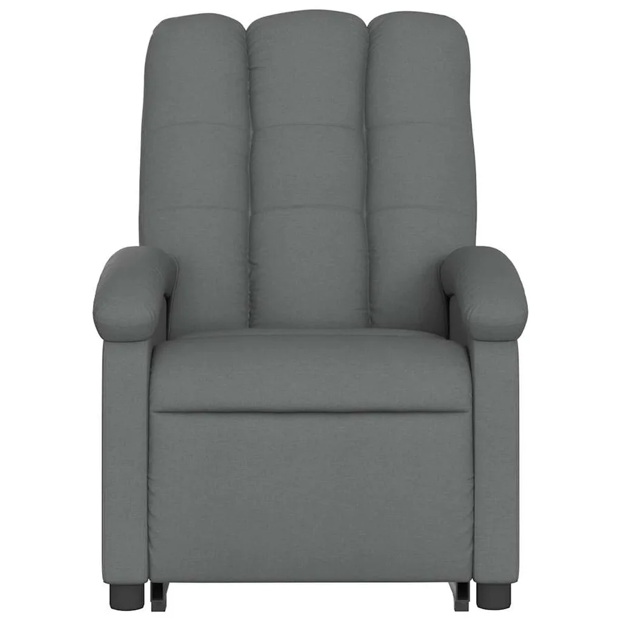 Fauteuil inclinable Gris foncé Tissu - 9