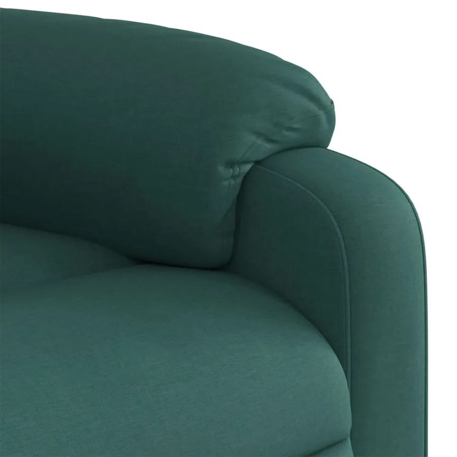 Fauteuil inclinable vert foncé tissu - 11