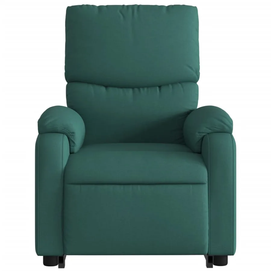 Fauteuil inclinable vert foncé tissu - 9