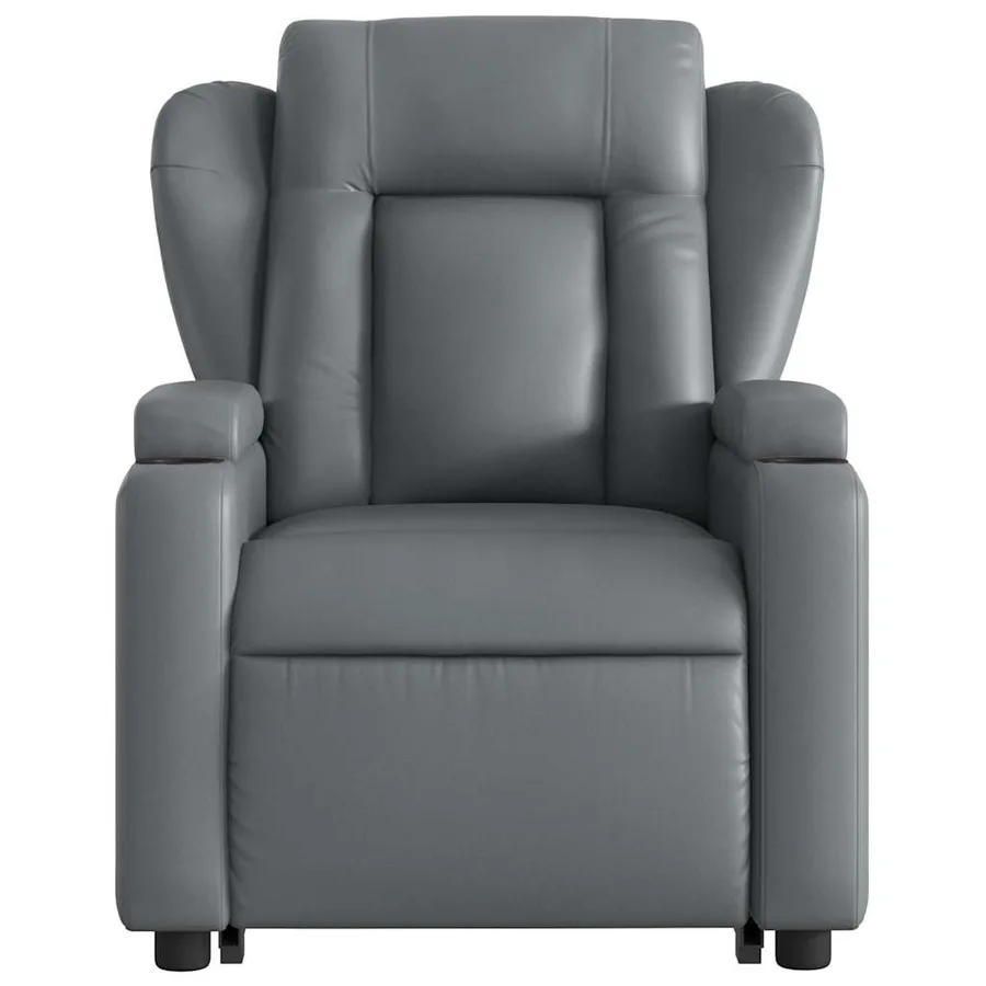 Fauteuil inclinable de massage Gris Similicuir - 9