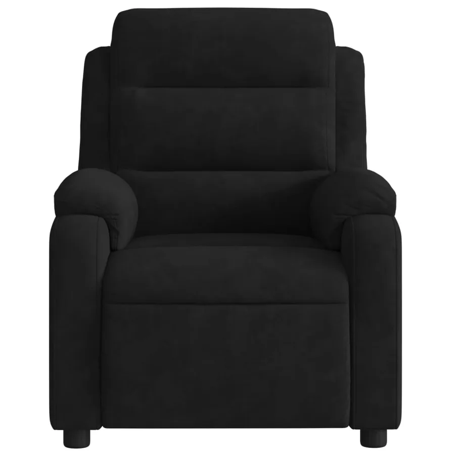 Fauteuil inclinable électrique noir velours - 8