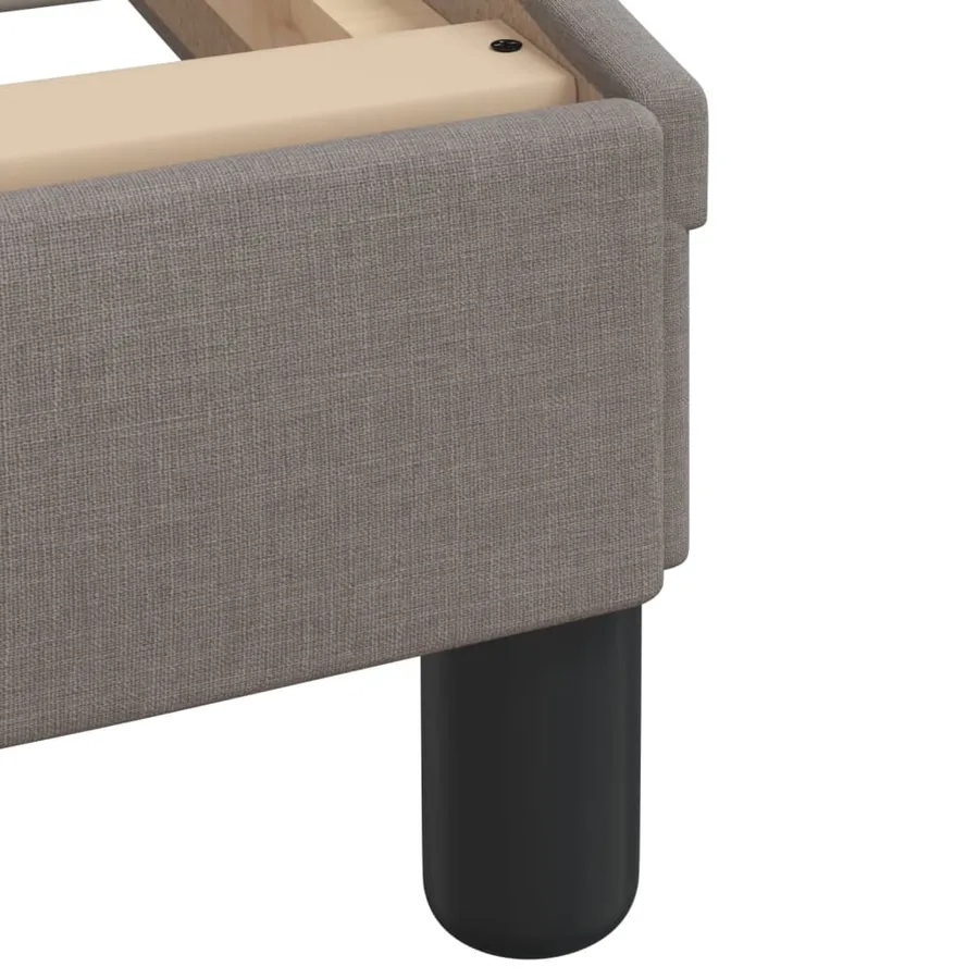 Lit avec matelas Dover taupe 100x200 cm tissu - 6
