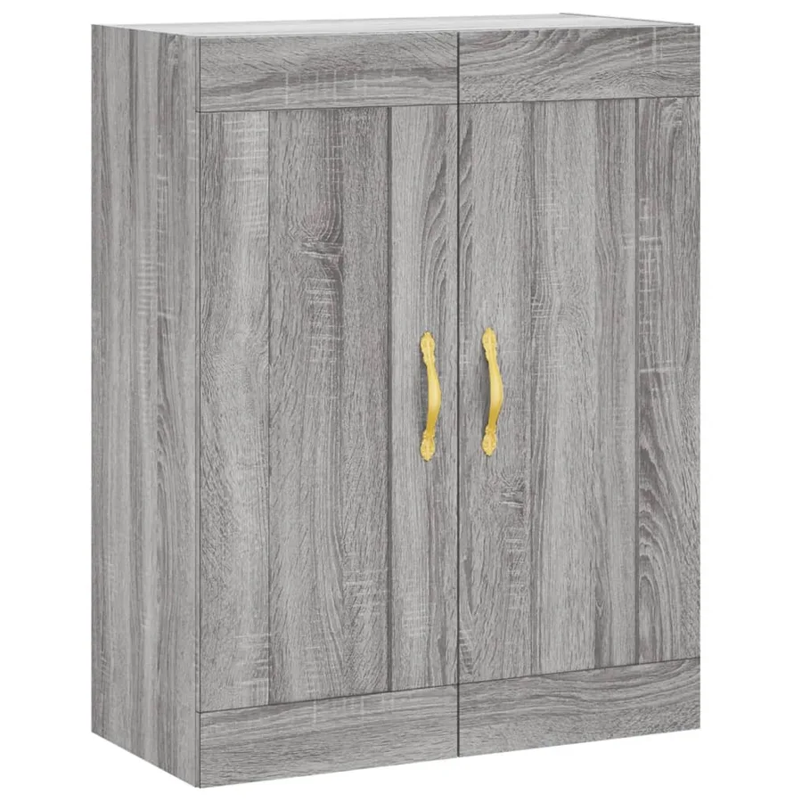 Buffet haut Sonoma gris 69,5x34x180 cm Bois d'ingénierie - 4