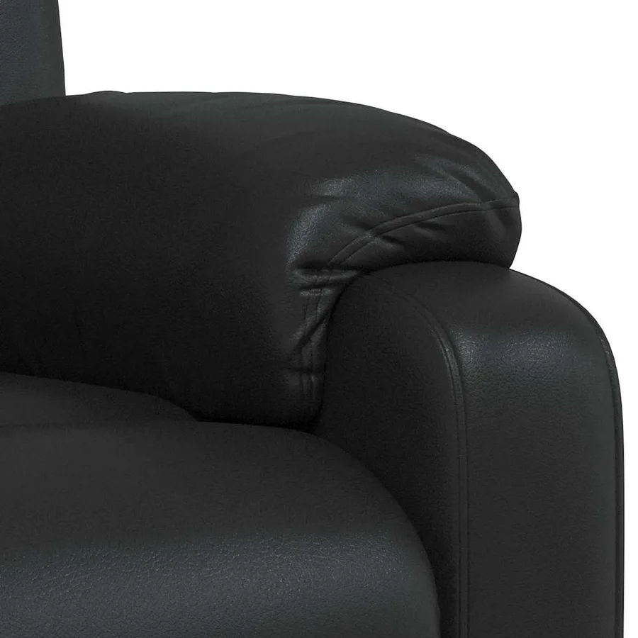 Fauteuil de massage inclinable Noir Similicuir - 10