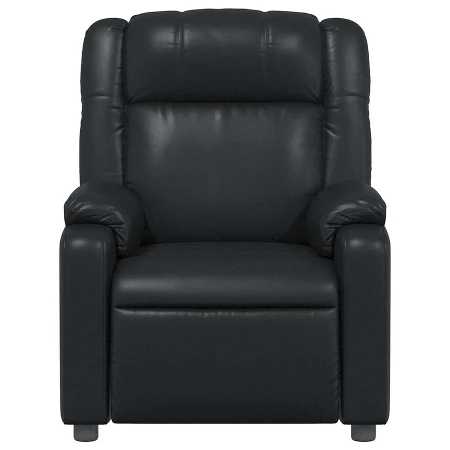 Fauteuil de massage inclinable Noir Similicuir - 8