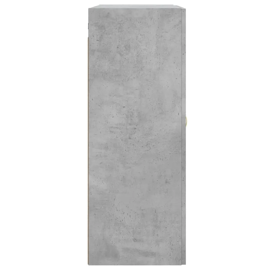 Armoire murale gris béton 69,5x34x90 cm bois d'ingénierie - 8