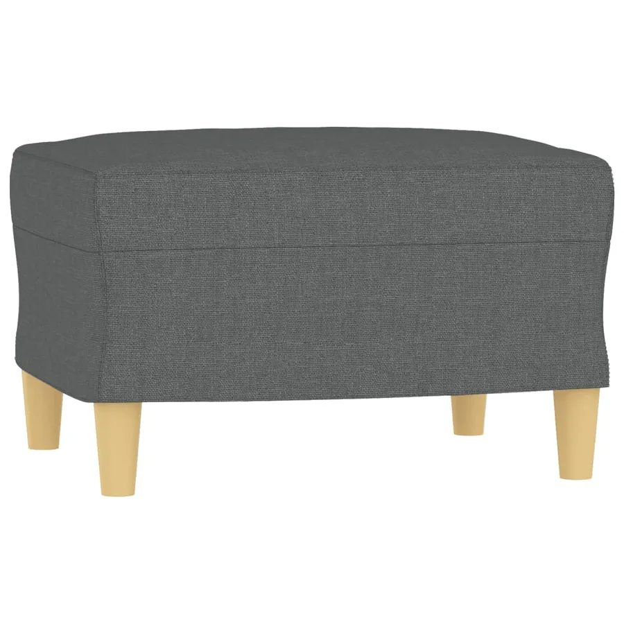 Ensemble de canapés 4 pcs coussins gris foncé tissu - 6