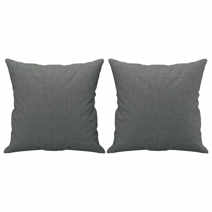 Ensemble de canapés 4 pcs coussins gris foncé tissu - 9