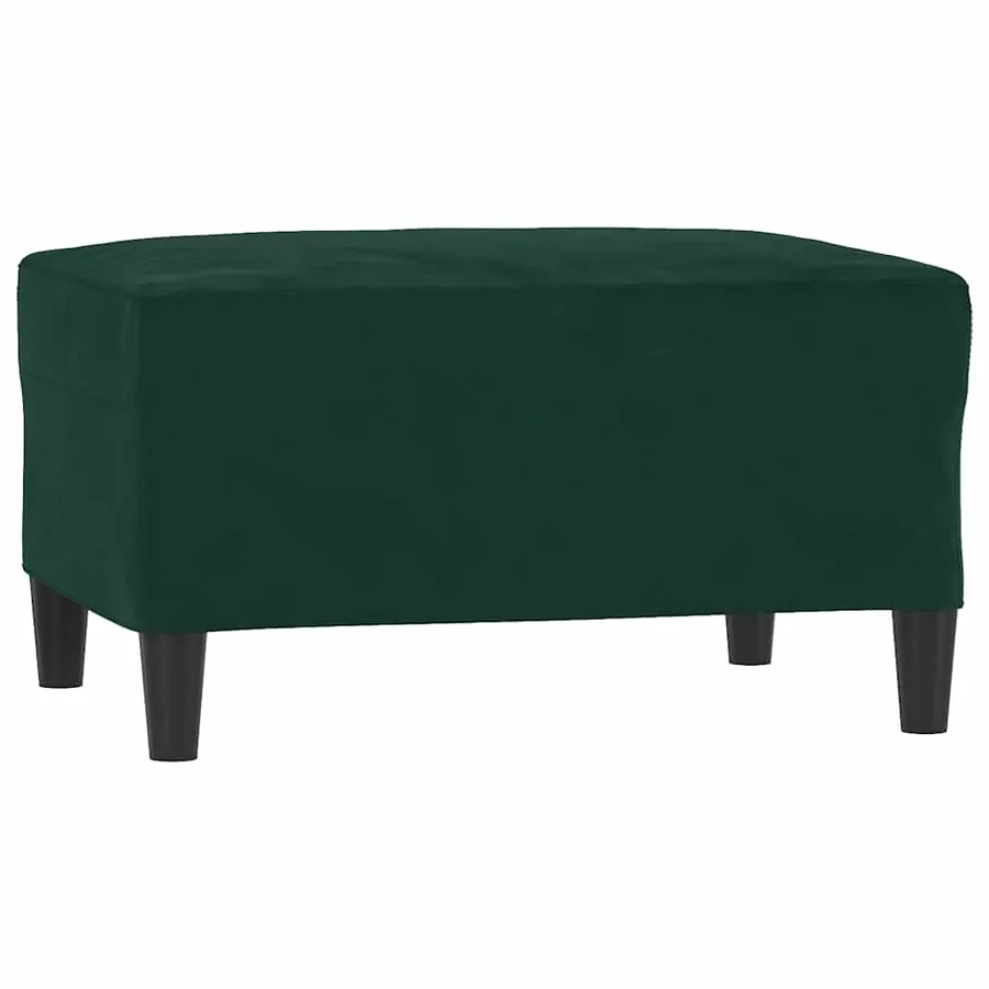 Ensemble de canapés 3 pcs avec coussins Vert foncé Velours - 5