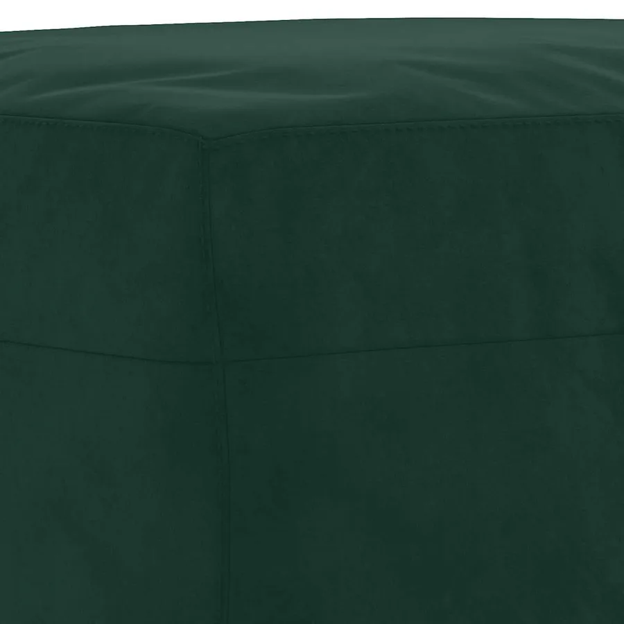 Ensemble de canapés 3 pcs avec coussins Vert foncé Velours - 7