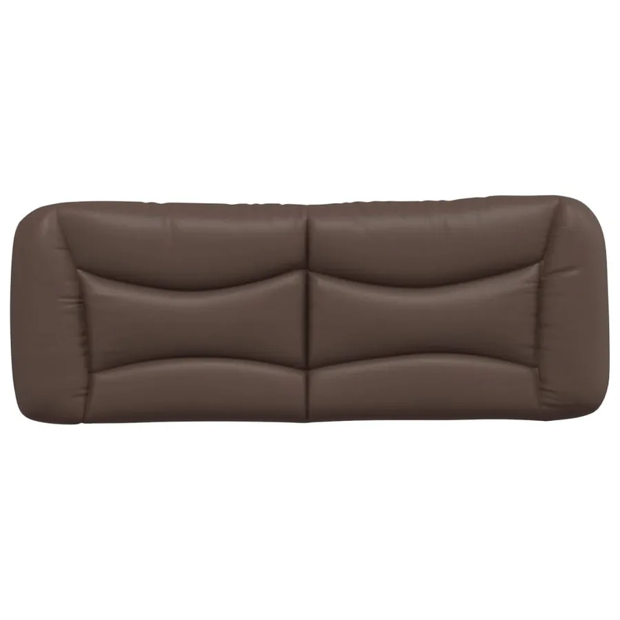 Coussin de tête de lit Hvar marron 140 cm similicuir - 5