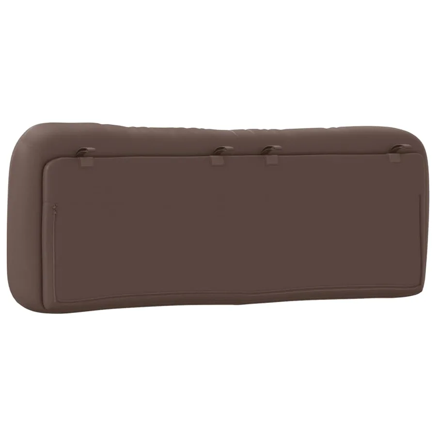 Coussin de tête de lit Hvar marron 140 cm similicuir - 7