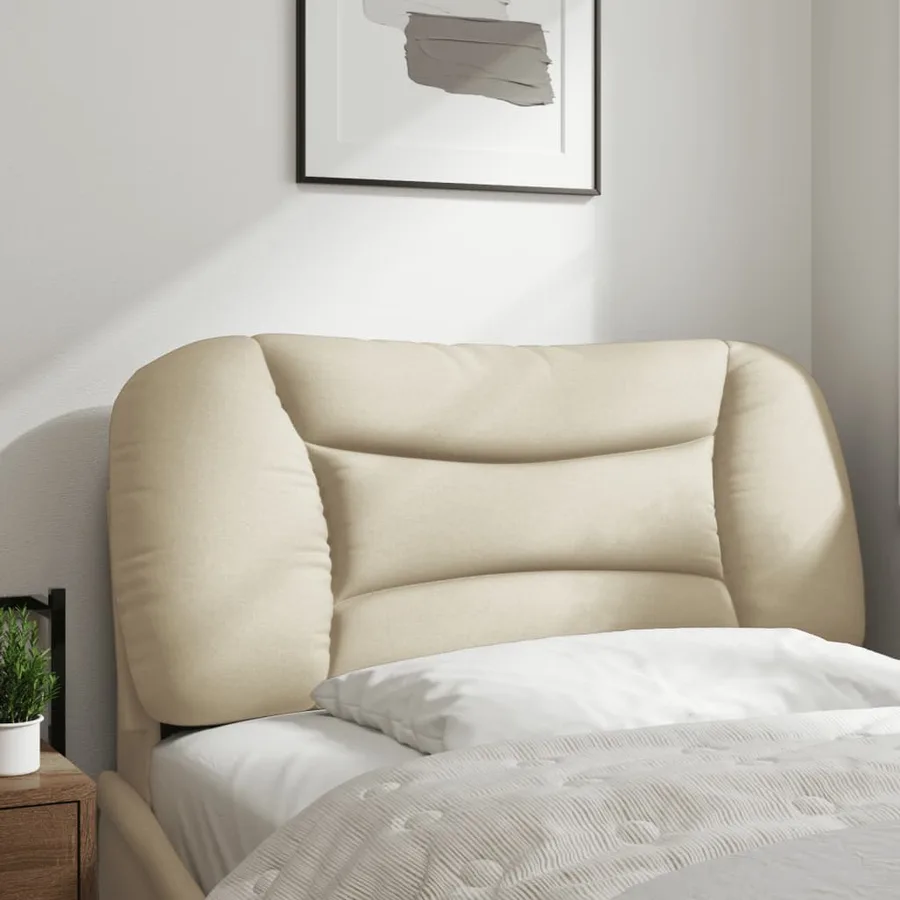 Coussin de tête de lit Hvar crème 80 cm tissu - 3