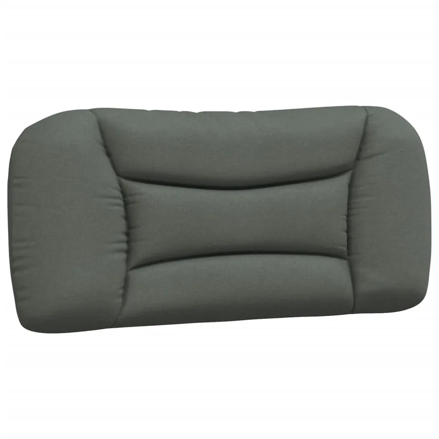 Lit avec matelas Hvar gris foncé 80x200 cm tissu - 5