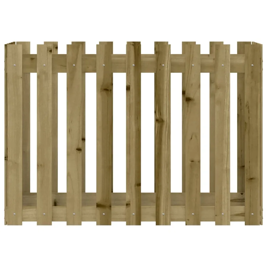Lit surélevé de jardin design de clôture bois de pin imprégné - 5