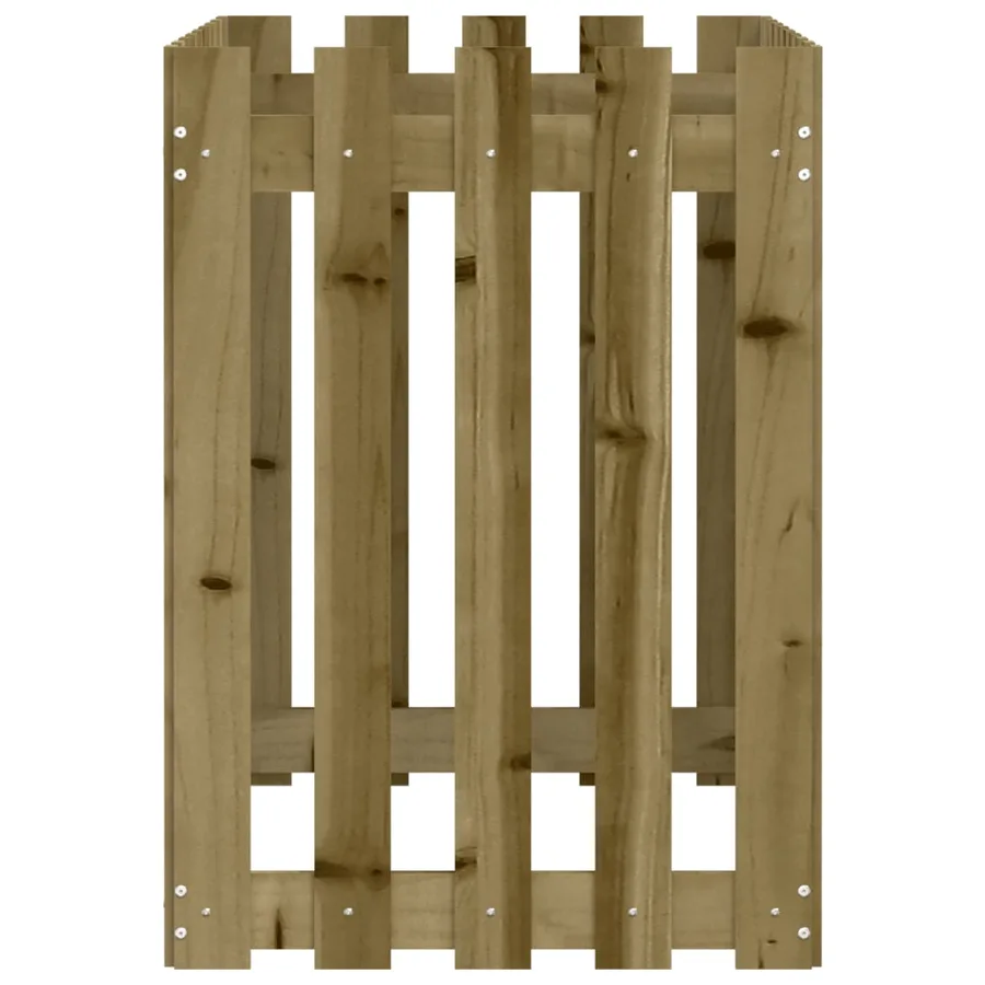 Lit surélevé de jardin design de clôture bois de pin imprégné - 6
