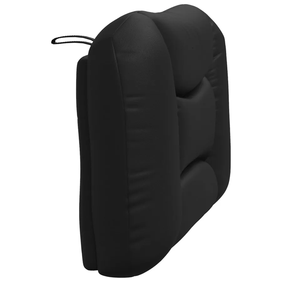 Coussin de tête de lit Hvar noir 80 cm similicuir - 6