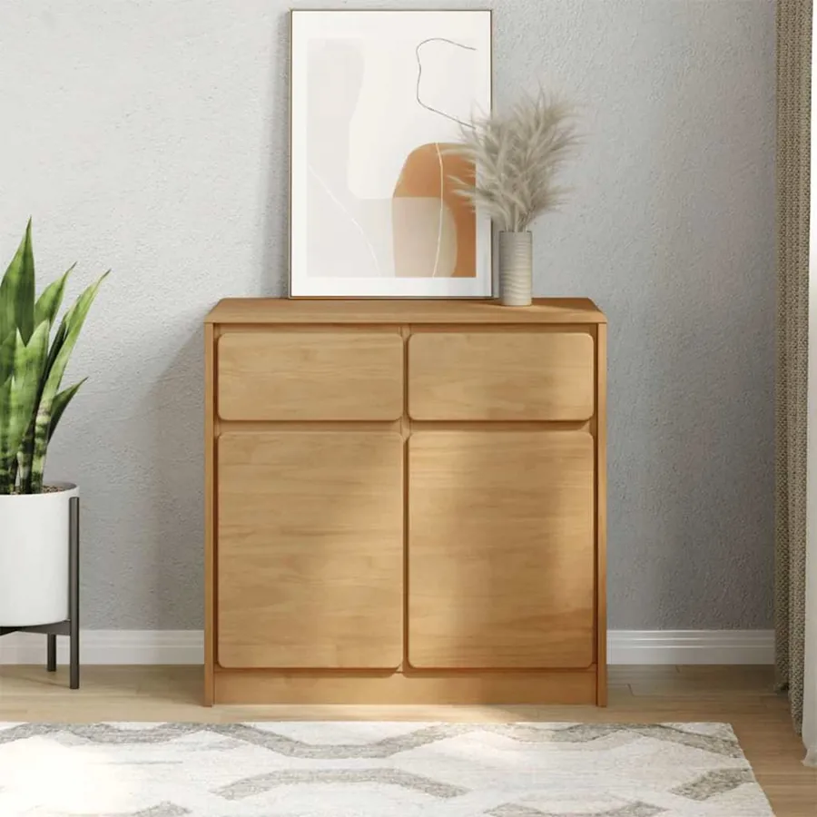 Buffet SAUDA chêne 80x43x75,5 cm bois massif de pin