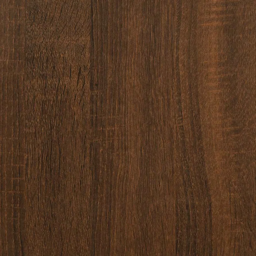Cadre de lit sans matelas chêne marron 120x200 cm - 9
