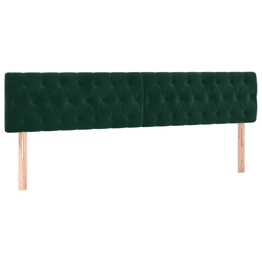 Sommier à lattes de lit et matelas Vert foncé 180x200cm Velours - 6