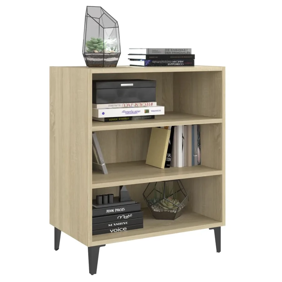 Buffet chêne sonoma 57x35x70 cm bois d'ingénierie - 5