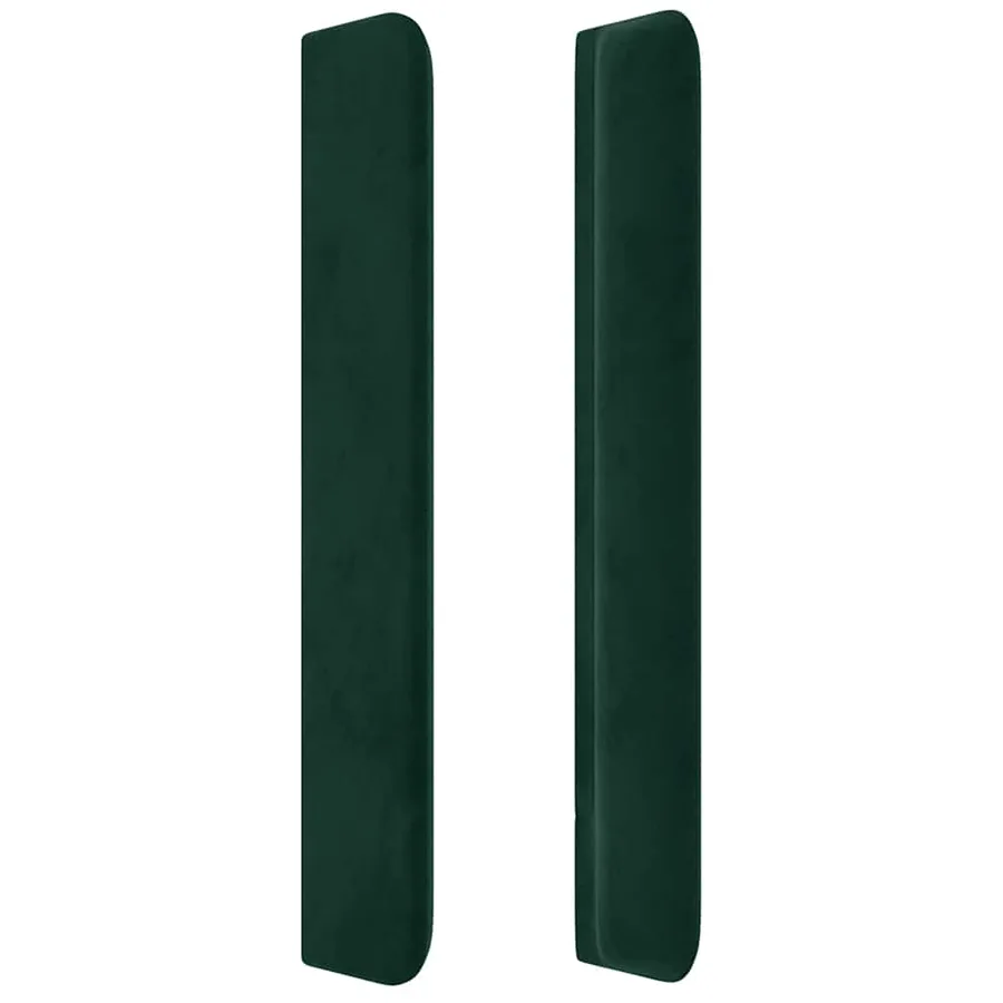 Tête de lit à LED Vert foncé 147x16x118/128 cm Velours - 5