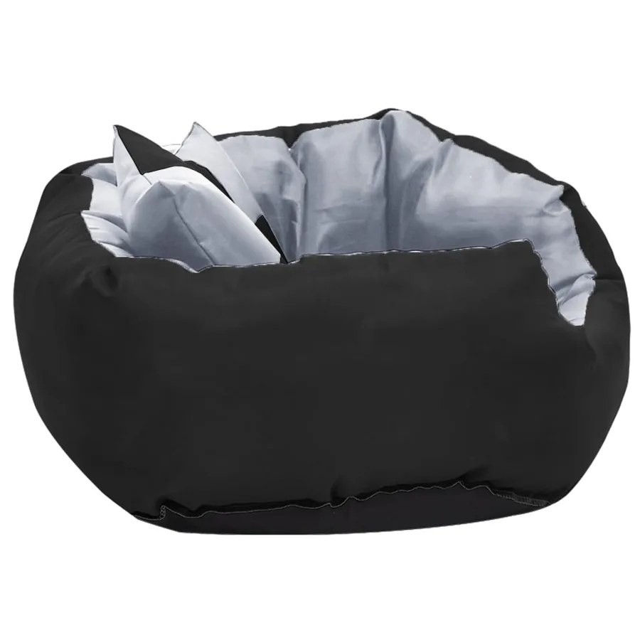 Coussin réversible lavable pour chien Gris et noir 65x50x20 cm - 4