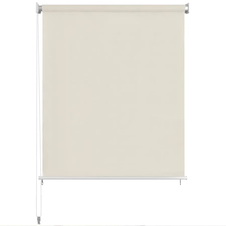 Store roulant d'extérieur 145 (l) x 140 (H) cm crème - 2