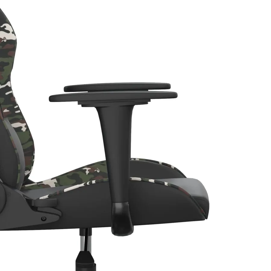 Chaise de jeu de massage Noir et camouflage Similicuir - 10
