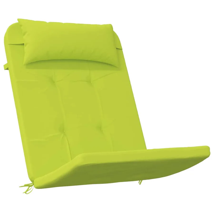 Coussins de chaise Uni 2 pcs Vert vif. 58 x 77 x 4,5 cm - 5