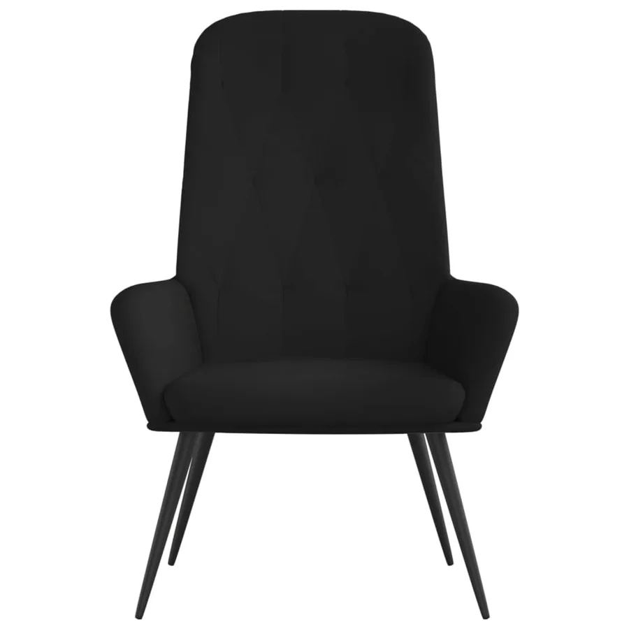 Chaise de relaxation Noir Velours - 3