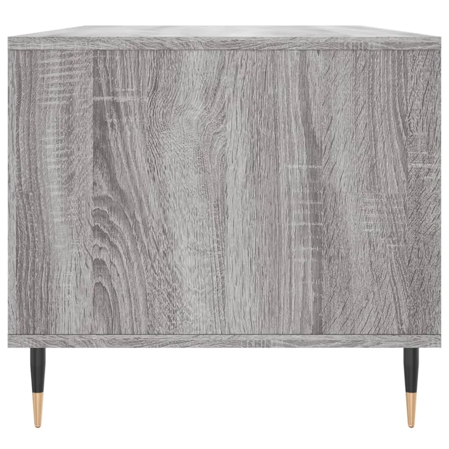 Table basse Sonoma gris 90x49x45 cm Bois d'ingénierie - 7