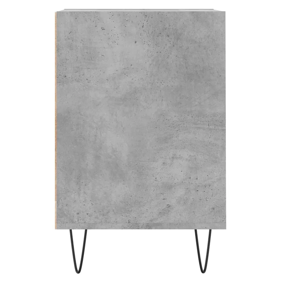 Meuble TV Gris béton 100x35x55 cm Bois d'ingénierie - 7