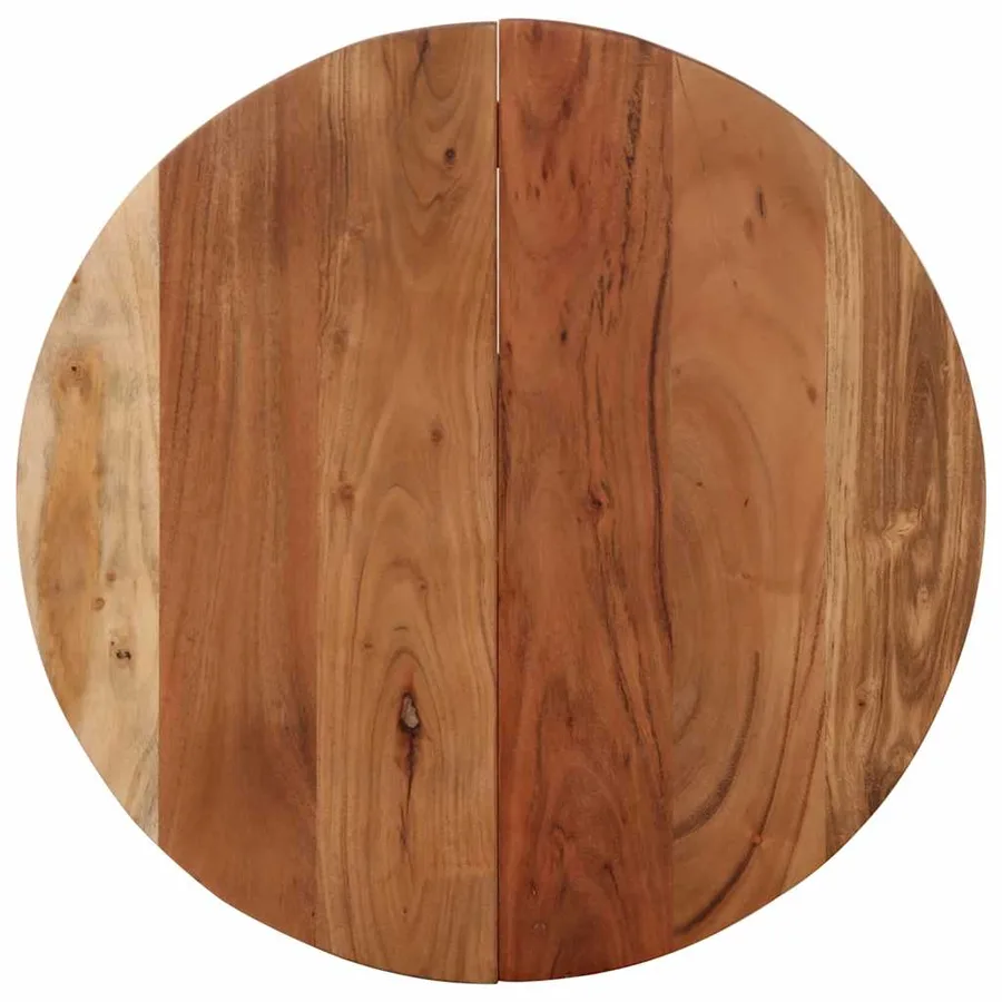 Table de bistro Ø60x76 cm Bois d'acacia massif - 5