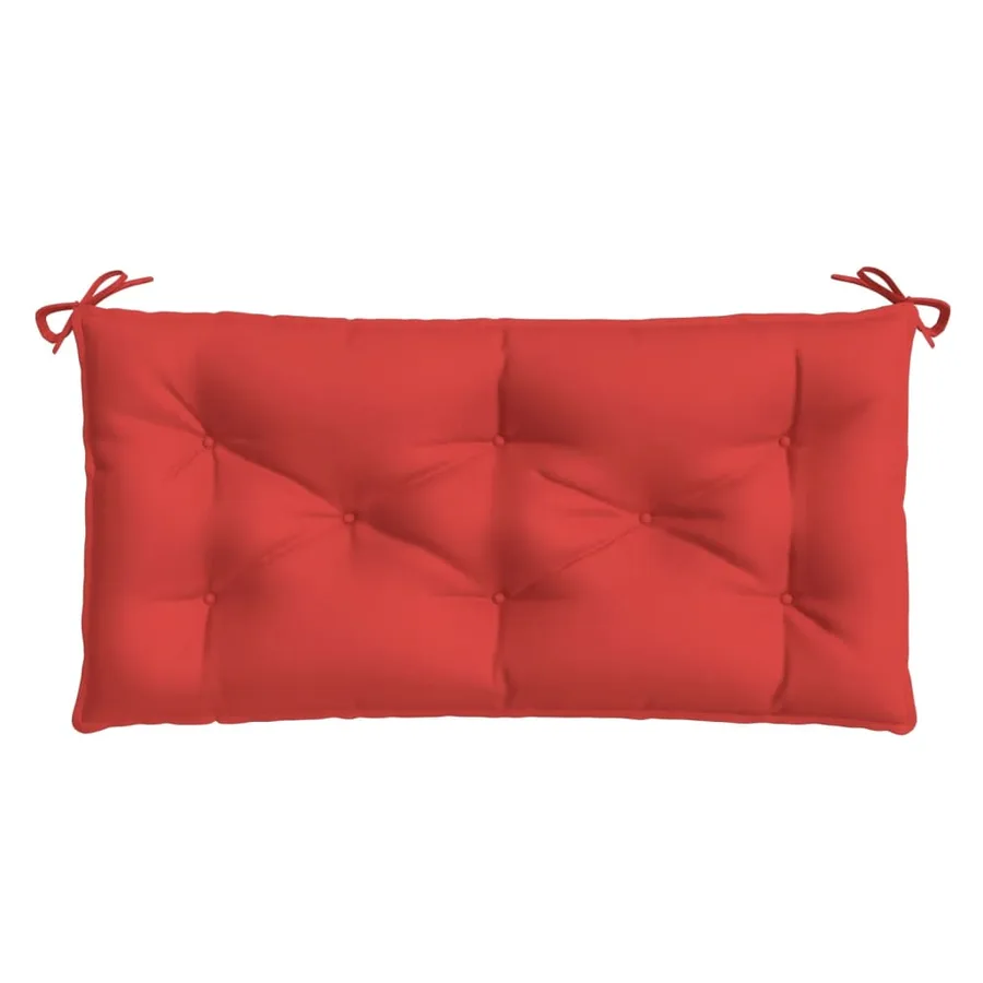 Coussin de banc de jardin rouge 110x50x7 cm tissu oxford - 4