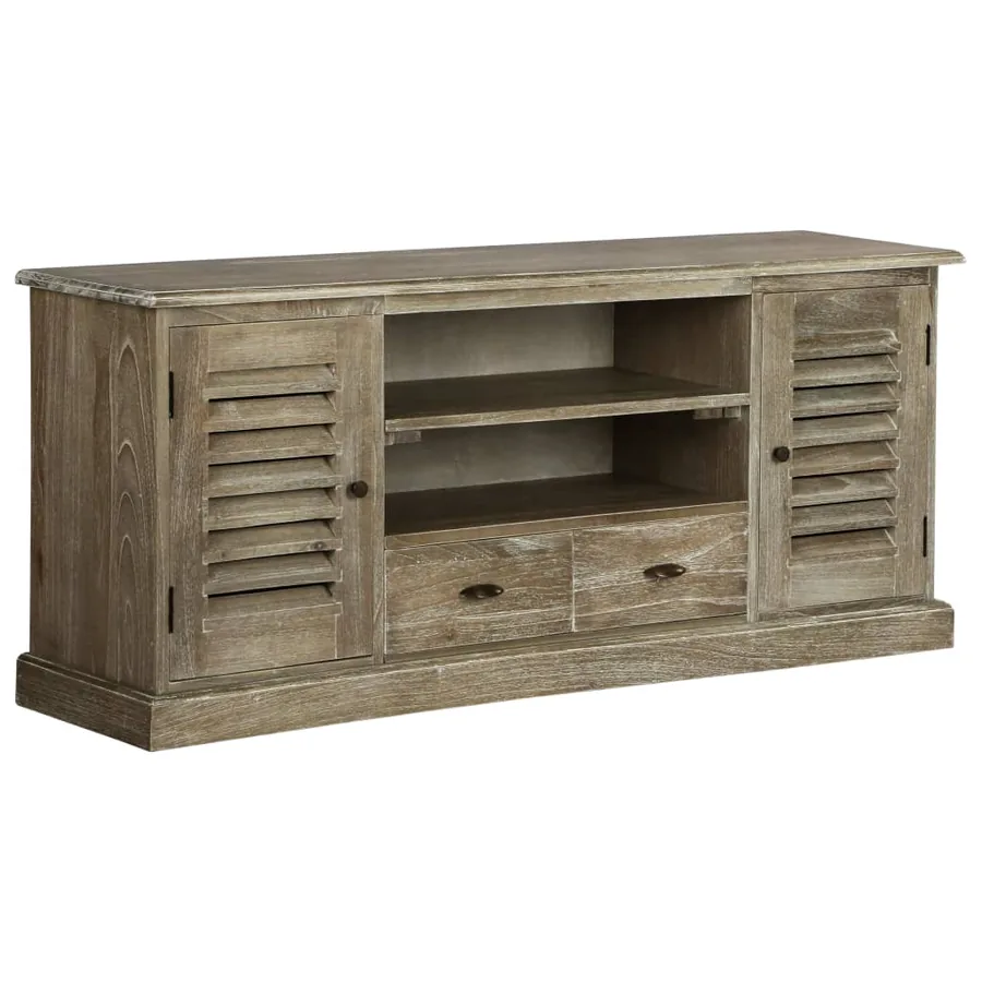 Meuble TV Bois de melia azedarach massif 145 x 35 x 60 cm