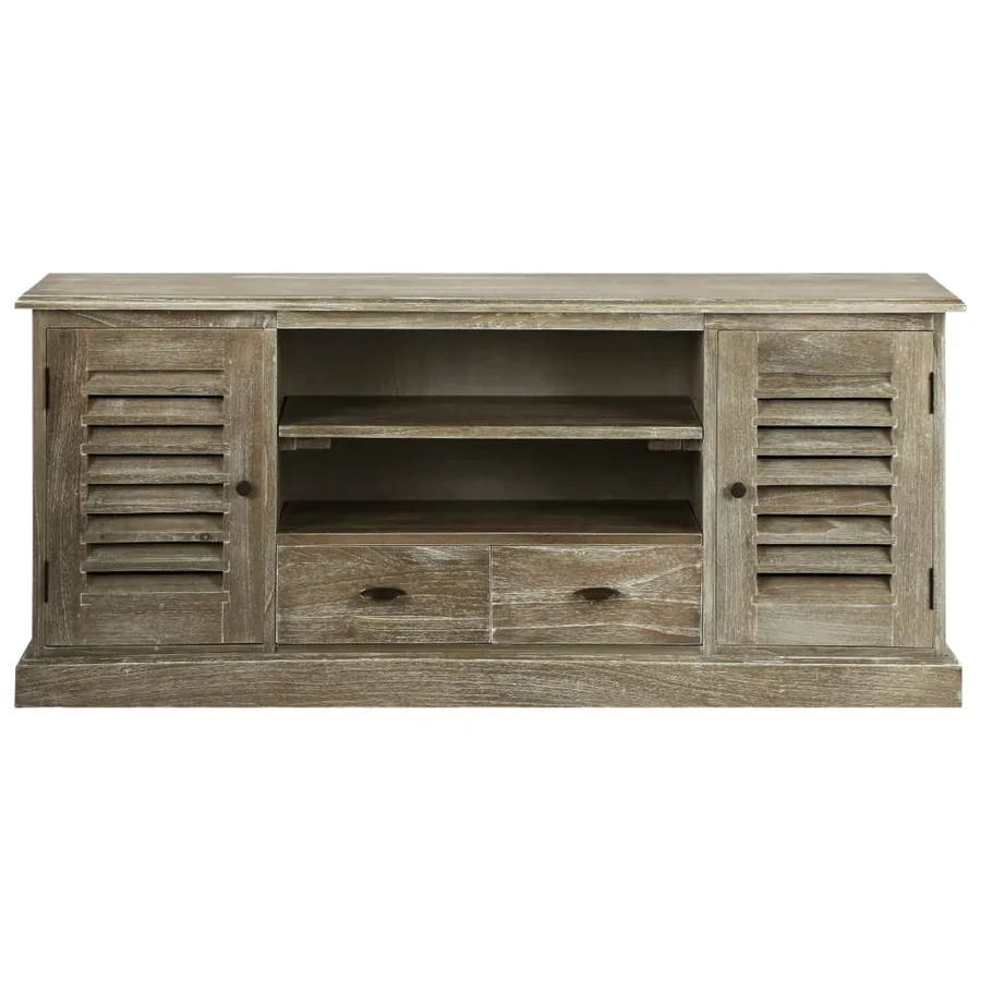 Meuble TV Bois de melia azedarach massif 145 x 35 x 60 cm - 2