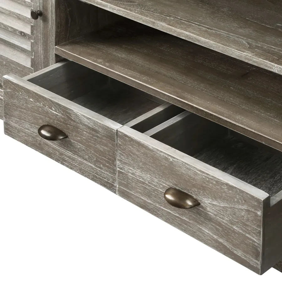Meuble TV Bois de melia azedarach massif 145 x 35 x 60 cm - 6