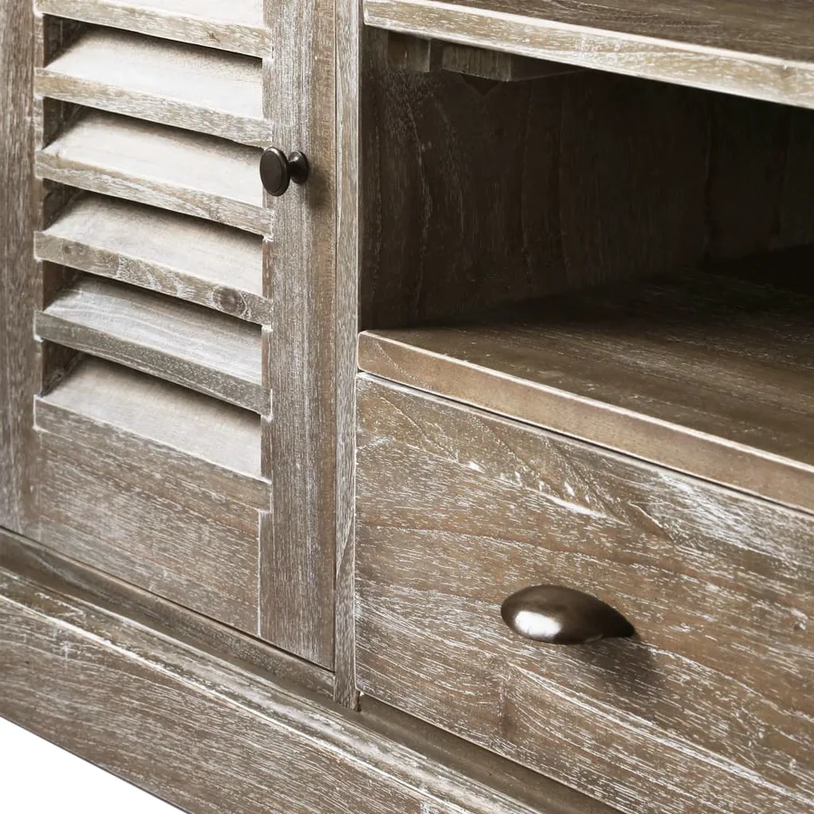 Meuble TV Bois de melia azedarach massif 145 x 35 x 60 cm - 8