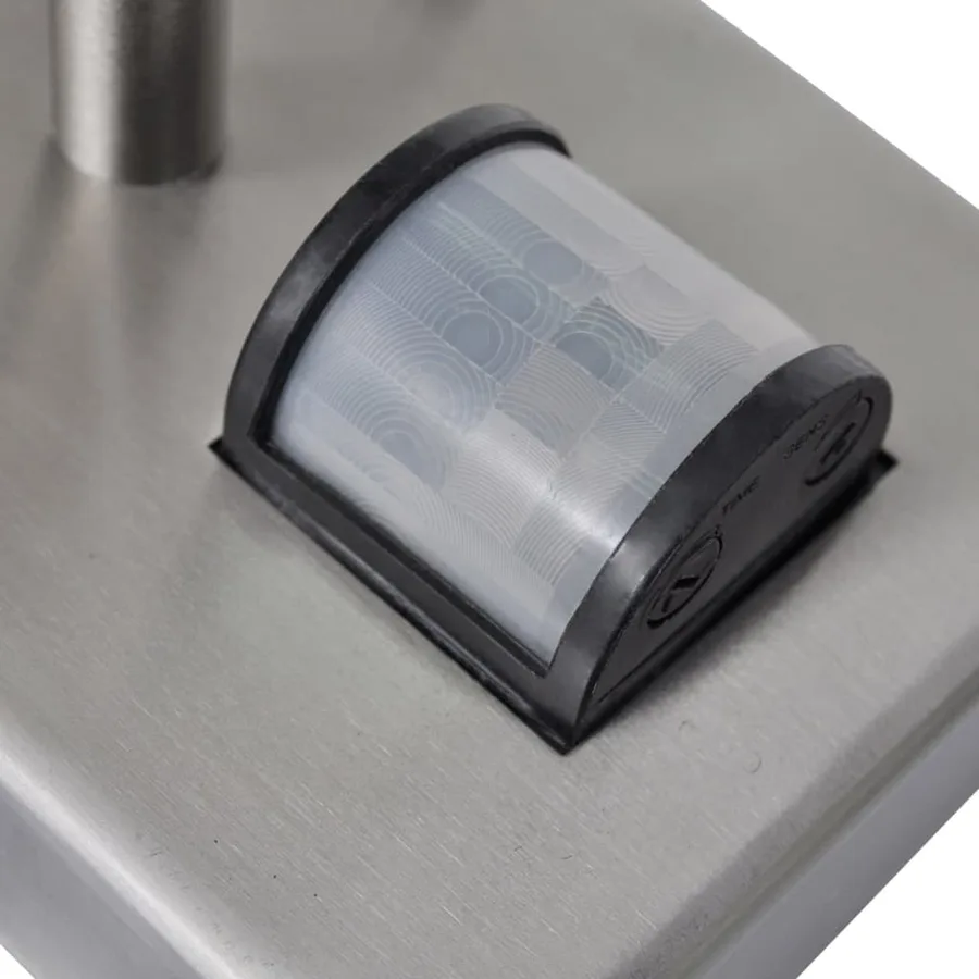 Lampe murale avec capteur Acier inoxydable Forme de pagode - 5