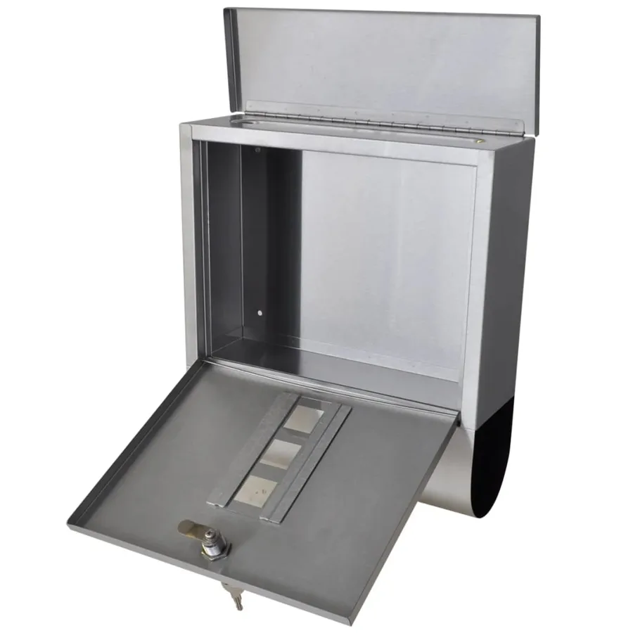 Boîte à lettre sur support en acier inoxydable - 5
