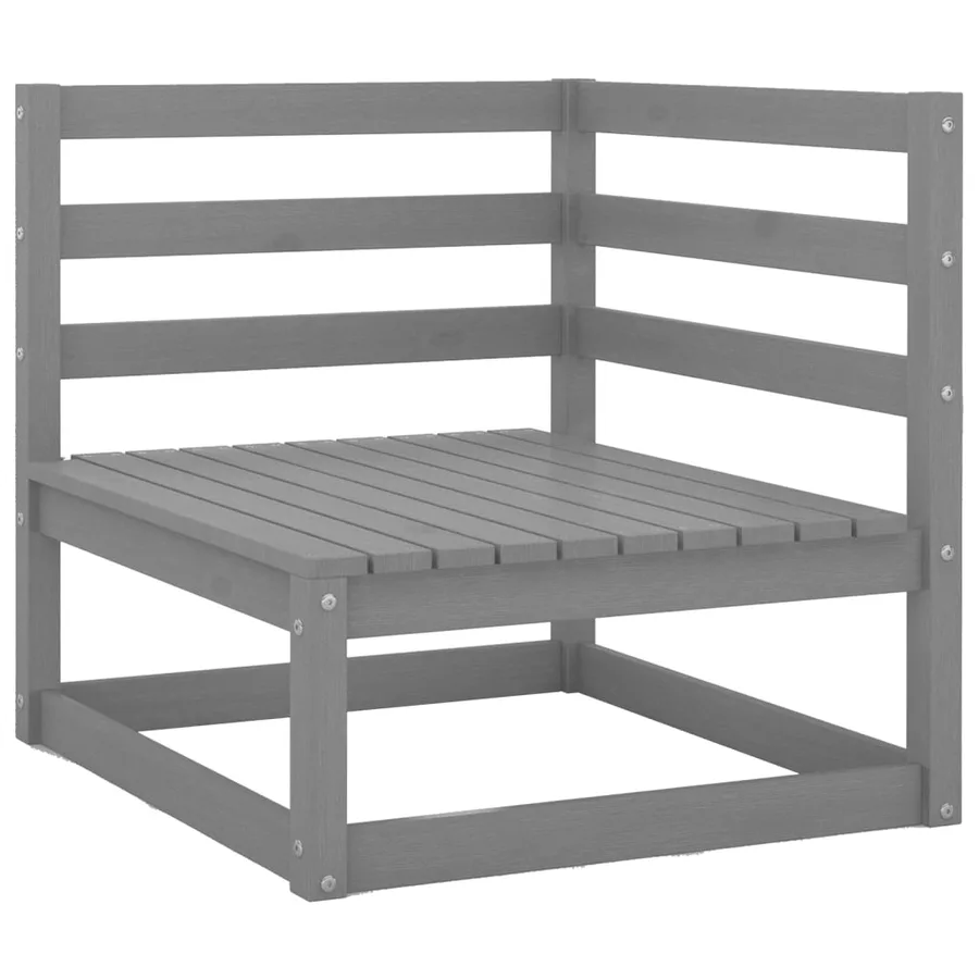 Salon de jardin 6 pcs bois de pin massif - 4