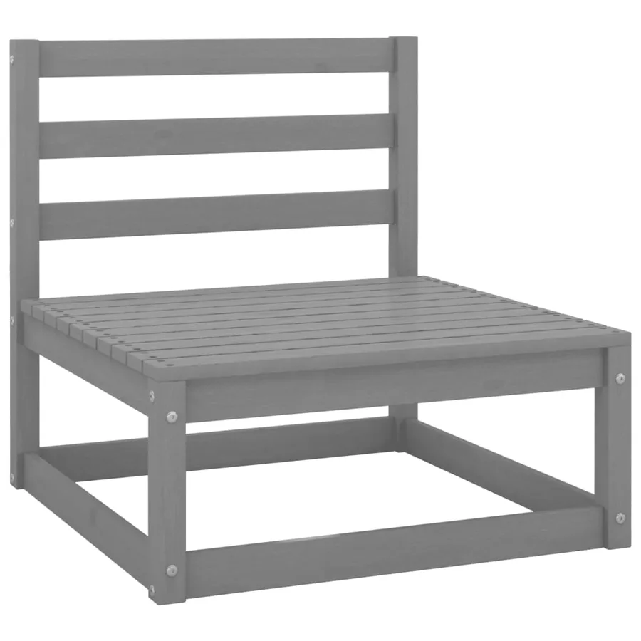 Salon de jardin 6 pcs bois de pin massif - 5