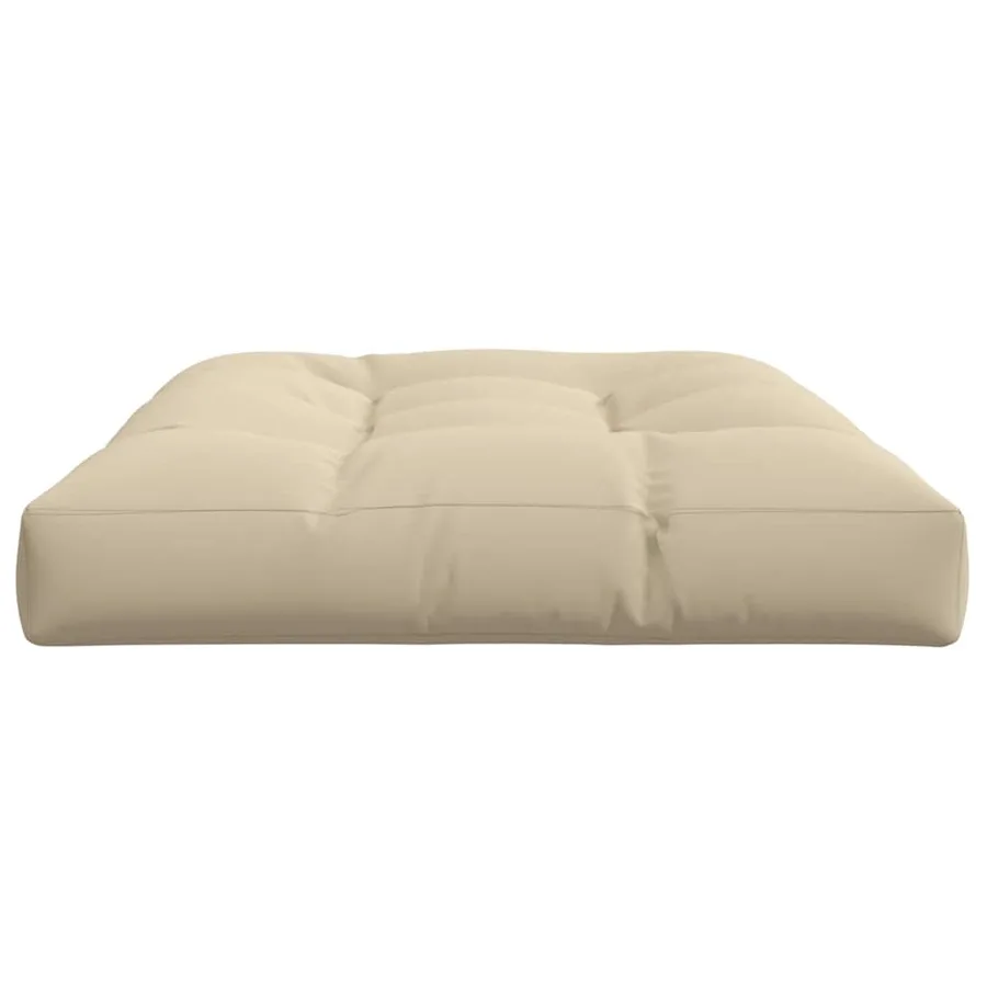 Coussin de palette beige 120x80x12 cm tissu - 5
