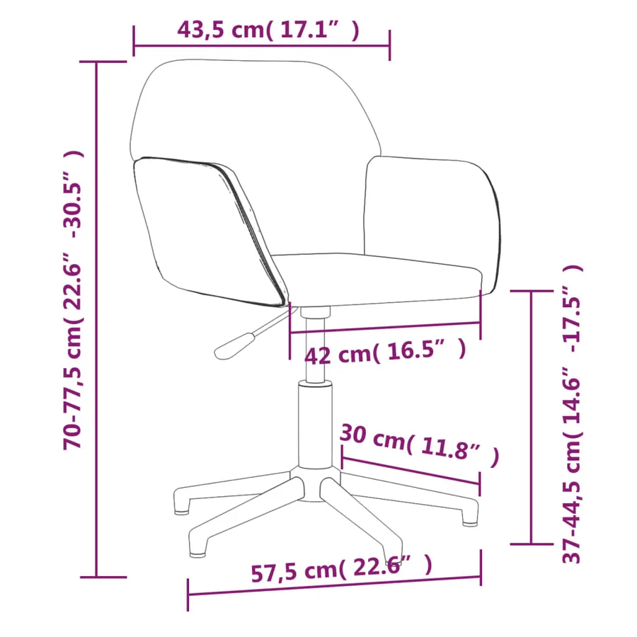 Chaises pivotantes à manger lot de 2 vert foncé tissu - 10